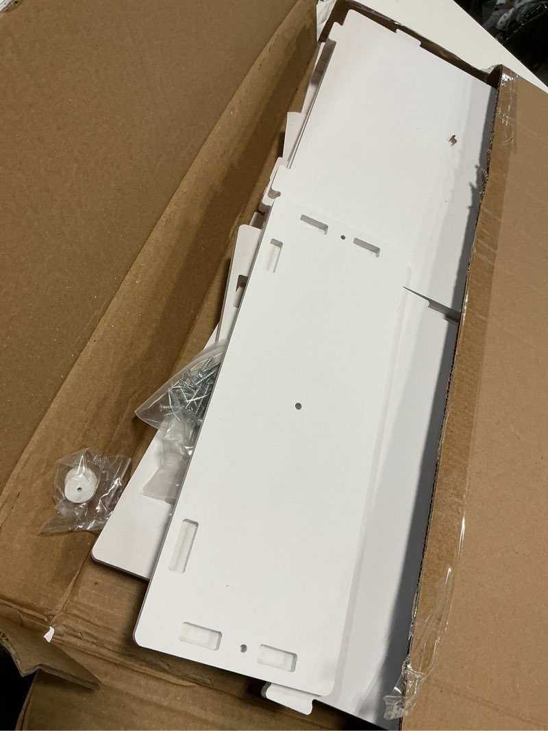 Condition photo showing As Is for zpl modern white nightstand with drawer, 11.8”l x 11.8”w x 20”h, multipurpose storage
