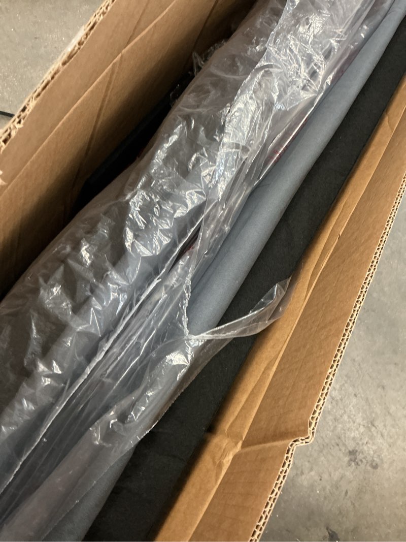 Condition photo showing As Is for (incomplete)63''futon sofa bed, soft fabric, lightweight,5-position adjustable - dark grey