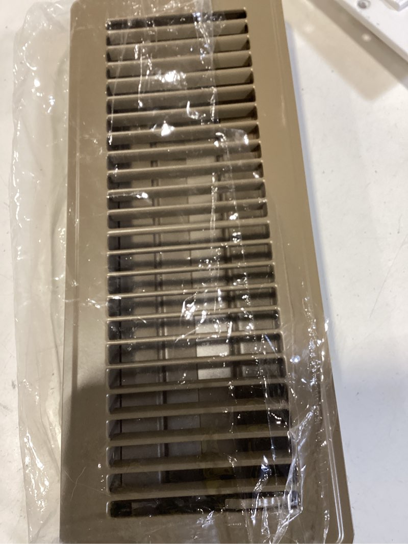 Condition photo showing Good Condition for reliabilt floor register 4-in x 12-in steel floor register in brown (12-pack)