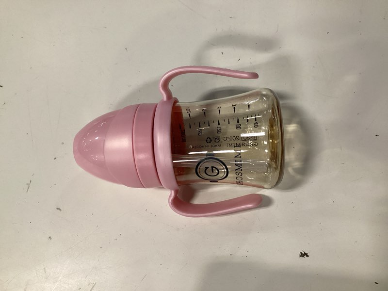 Condition photo showing Good Condition for grosmimi spill proof no spill magic sippy cup with straw with handle for baby and toddlers, customizable, ppsu, bpa free 6 oz (pink)