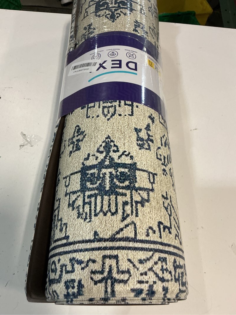 Condition photo showing Good Condition for DEXI Kitchen Mats for Floor Cushioned, 23x86 Extra Large Long Runner Rug Non Slip, Waterproof Soft Comfort Standing Padded Anti Fatigue Decorative, Blue White