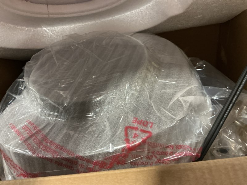Condition photo showing Good Condition for ninja air fryer | 4 qt capacity | 4-in-1 roast, crisp, roast, reheats, & dehydrates | dishwasher safe parts | 105°f-400°f | includes 20 easy & healthy recipes | 1550 watt | grey | af101