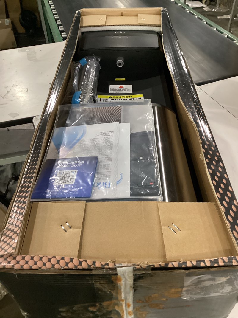 Condition photo showing Good Condition for brio cltl130ss 130 series top-load water cooler dispenser for 3- and 5-gallon bottles, hot & cold, spill-free loading, child safety lock, energy star 3.0, black & stainless stainless steel
