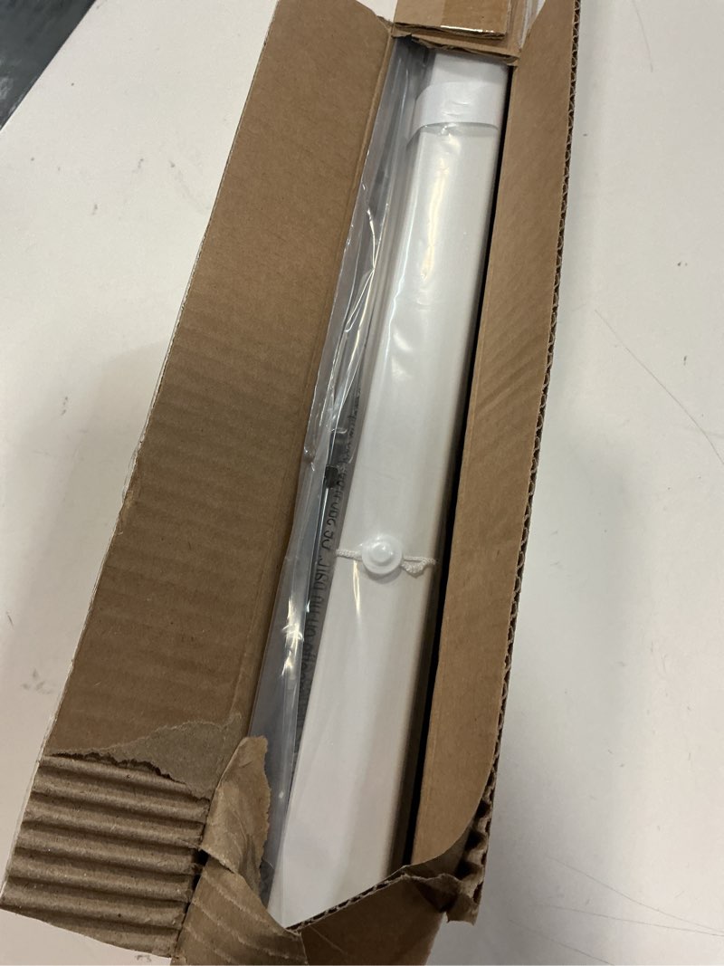 Condition photo showing Good Condition for LazBlinds No Tools No Drill Cordless 1" Vinyl Mini Blinds, 100% Privacy S-Curve Blinds for Indoor Windows, Room Darkening Horizontal Window Blinds and Shades for Home, 28" W x 64" H, White White 28" W x 64" H