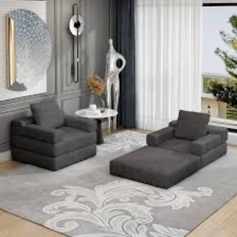 Co: vertible Sof. om Guest Room, Dark Grey