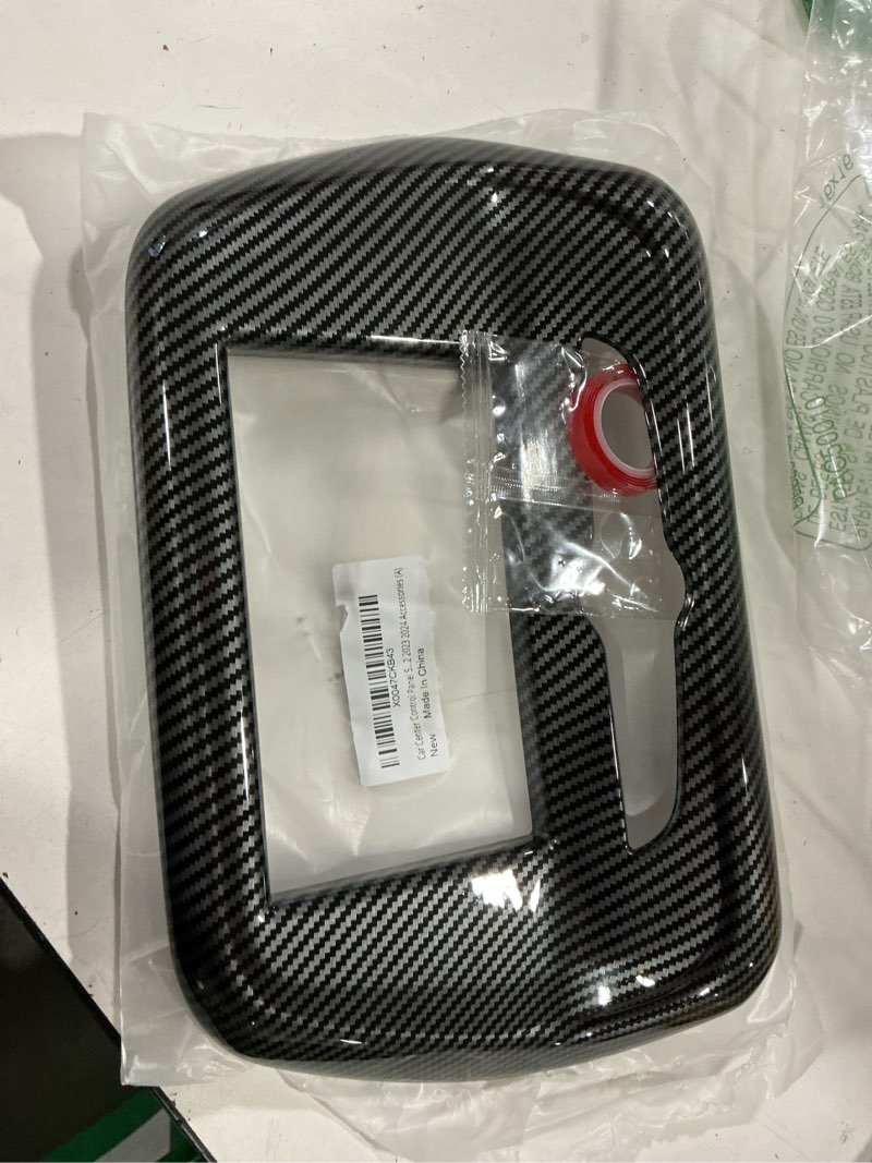 Condition photo showing Good Condition for car center control panel sticker cover abs carbon fiber decal interior trim for chevrolet camaro zl1 2016 2017 2018 2019 2020 2021 2022 2023 2024 accessories (a) center control panel a