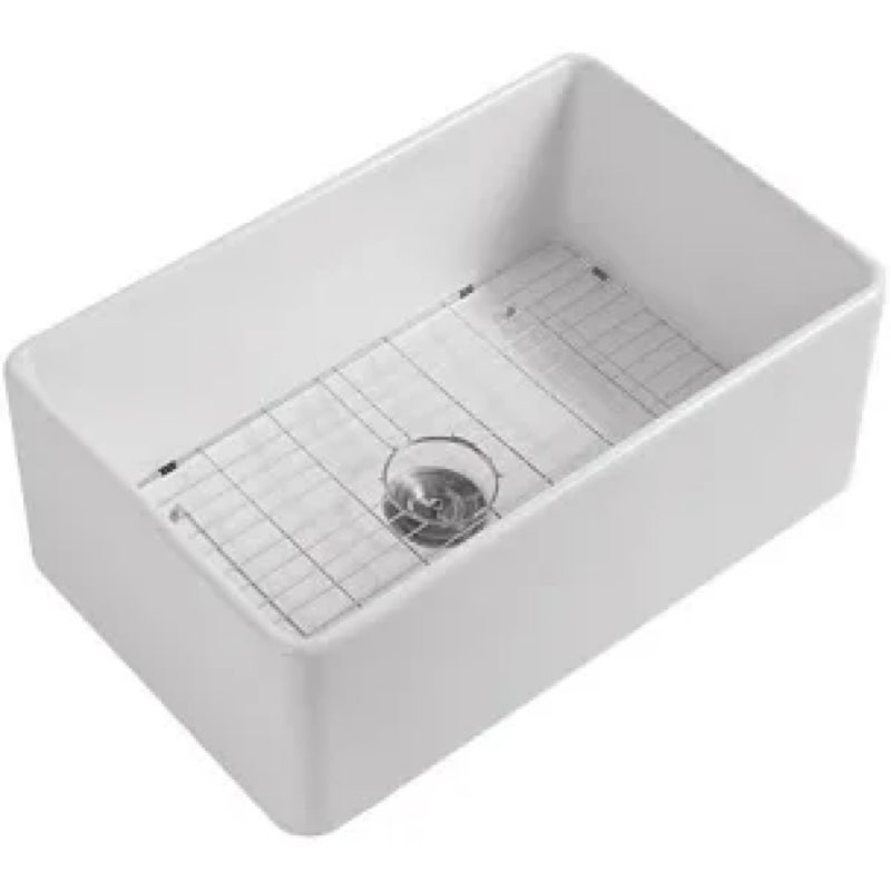 fireclay kitchen sink model no 301810 30”