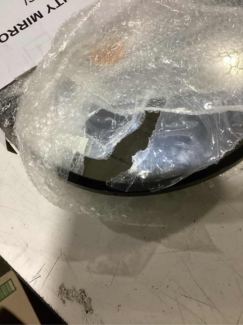 Condition photo showing Good Condition for 18" acrylic half dome convex traffic safety mirror – 180 degree driveway & warehouse blind spot security mirror for retail stores, parking garages, schools, and hospitals (1, 18 inch) 18 inch 1