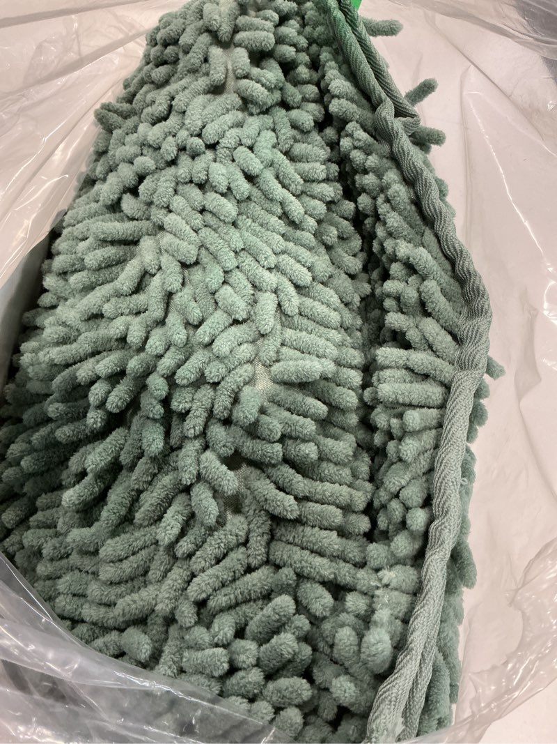 Condition photo showing Good Condition for hearth & harbor bathroom rugs, chenille bath mat - machine washable bath mats for bathroom non-slip backing rubber, quick dry bathroom mat, 24 x 36 - ice green ice green 24 x 36