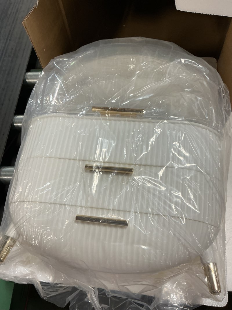 Condition photo showing Good Condition for Makeup Organizers, Make Up Organizer for Vanity, Countertop Cosmetic Storage with Drawers and Transparent Cover for Bedroom Bathroom, White