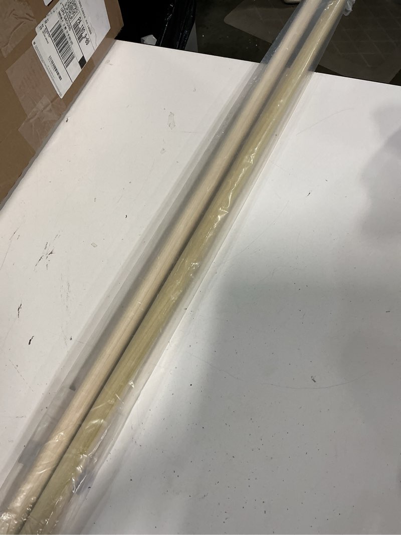 Condition photo showing Good Condition for dowel rods wood sticks wooden dowel rods – 1 x 36 inch unfinished hardwood sticks – for crafts and diyers – 2 pieces by woodpeckers 1" x 36" dowels 2
