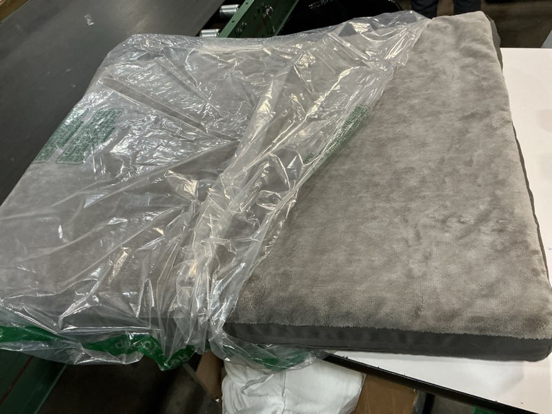 Condition photo showing Good Condition for Waterproof Dog Bed Medium Size Dog, Orthopedic Washable Crate Pad 30 inch, Foam Pet Bed with Removable Cover Reversible, Anti-Slip Kennel Pad 29"x18", Gray