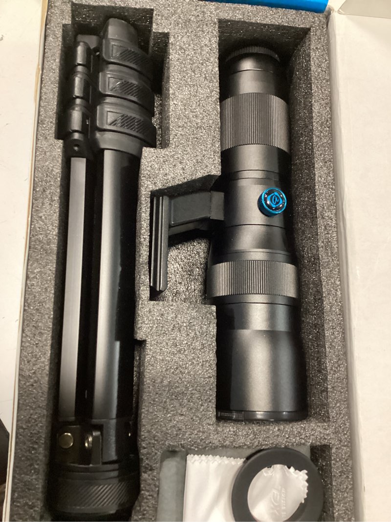 Condition photo showing New/Like New for miao lab 20-60x zoom telephoto lens, high power telephoto mobile cell phone lens with tripod & universal phone clip, for iphone 16/15/14/13 series, samsung, android phone and most smartphone