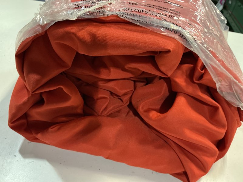 Condition photo showing Good Condition for gazebo universal replacement privacy curtain,10'×13' gazebo outdoor waterproof curtains, 4-panels sidewall curtains with double zipper for patio canopy, garden and backyard (curtain only) orange 10'×13'