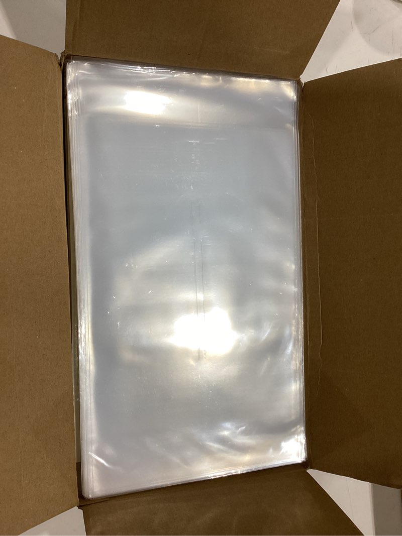 Condition photo showing As Is for 100 pack current comic book bags and boards, 6.87" x 10.5" acid-free comic book sleeves, clear protector sleeves for comics (100 comic book bags+100 comic book boards) 100p