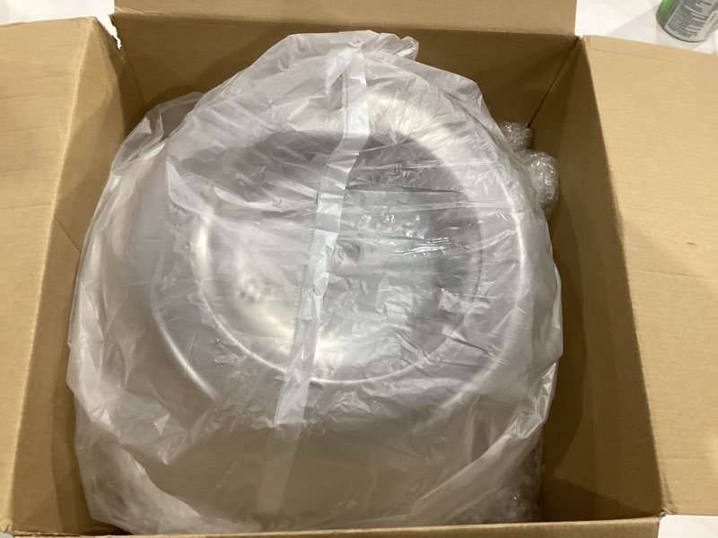 Condition photo showing New/Like New for Geelin 5 Gallon Plastic Fish Tank Large Bowl Shatterproof with Crystal Clear Clarity for Terrarium, Flower Vase Centerpiece Gift for Fish Lovers (Round) 5 Gallon Round