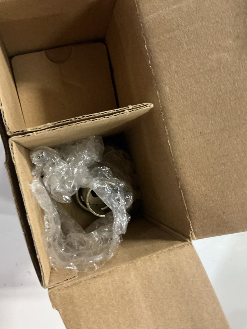 Condition photo showing As Is for reliabilt gallo antique brass exterior single-cylinder deadbolt keyed entry door knob combo pack