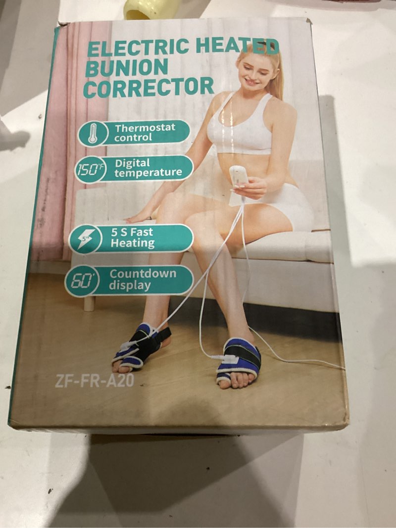 Condition photo showing As Is for JOBYNA Electric Heating Bunion Correction, 2PCS 86-158? Big Toe Straightener for Hallux Valgus Bunion Pain Relief, Auto Shut Off, One Size Fits Most All