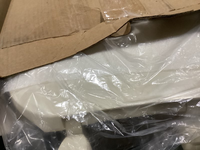 Condition photo showing Good Condition for centoco eljer emblem elongated toilet seat with square front, closed front with cover, residential, plastic, made in the usa, emb601-306, natural elongated 306-natural/bone