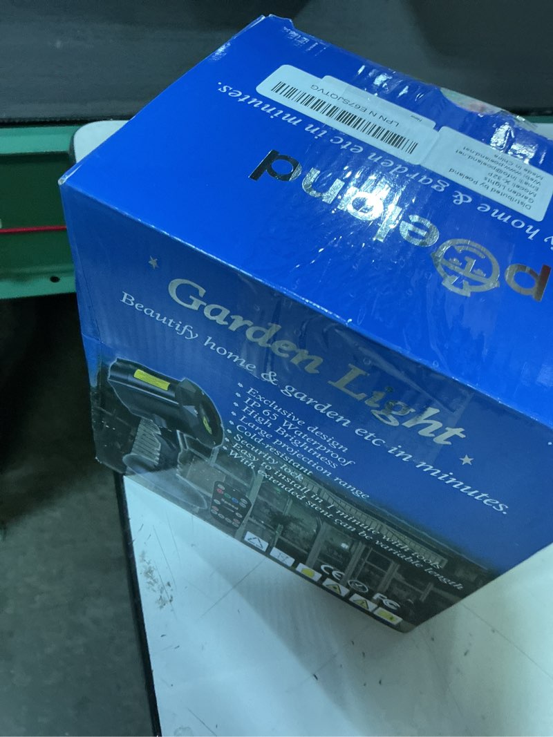 Condition photo showing New/Like New for poeland garden lights moving laser christmas lights firefly star projector for home and garden blue/green