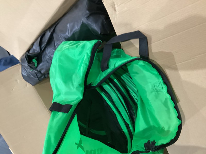 Condition photo showing Good Condition for simalir to not exact cat tents for outside, green outdoor cat enclosures, foldable pet playpen with tunnels for outside, portable 4-in-1 catio including 2 tents and 2 tunnels 4-in-1 quick setup