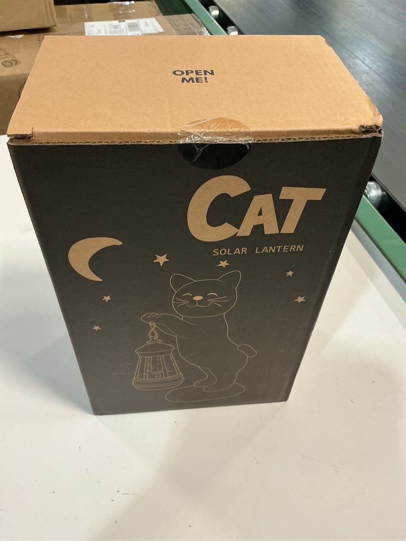 Condition photo showing New/Like New for Nacome Christmas Cat Outdoor Statues for Garden: Outside Decor with Lantern Clearance for Yard Art Lawn Ornaments Porch Patio Balcony - Christmas Birthday Gifts for Mom Women Grandma