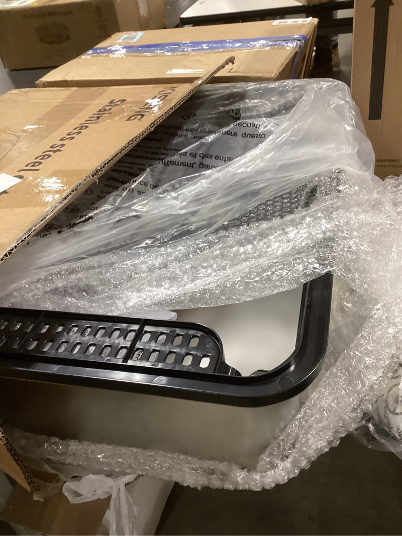 Condition photo showing Good Condition for Stainless Steel Cat Litter Box, Extra Large XL Odor Free Metal Litter Box with High Sides Lid, Open Top Litter Pan Include Scoop Easy Cleaning Anti-Scratch Kitty Cat Box Anti-Urine Leakage, Non-Sticky X-Large Black(23 in)