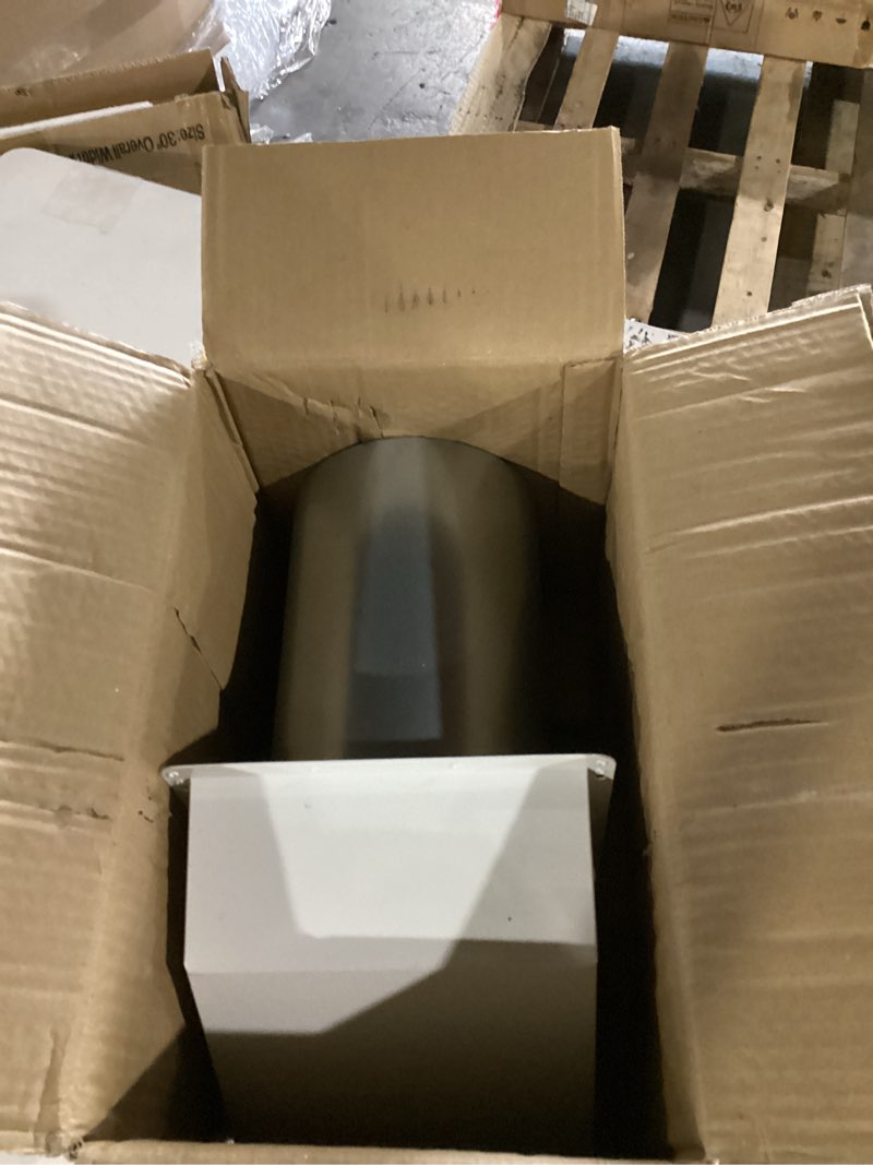 Condition photo showing Good Condition for 6 inch hooded wall vent with screen and damper,6" vent hood wall exhaust vent cover,dryer vent cover outside,6"vent cover exterior wall vent cap for range hood kitchen air ventilation,galvanized steel