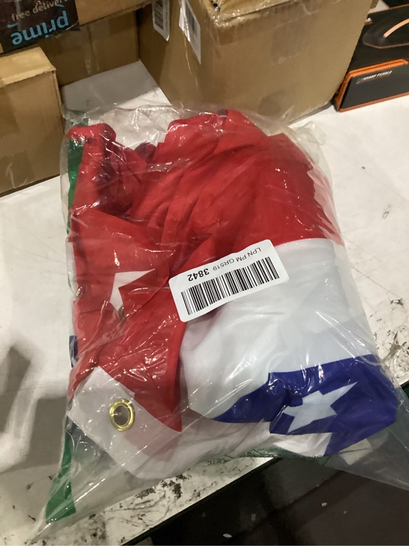 Condition photo showing Good Condition for 1.5x3ft 4th of july decorations patriotic decorations outdoor usa pleated fan bunting stars and stripes banner fourth of july veterans labor memorial day red white and blue decor 6pack