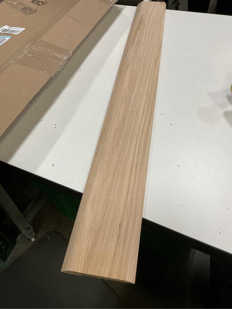 Condition photo showing Good Condition for style 4- solid red oak interior threshold- 4 inch wide (36 inches long) 36" length