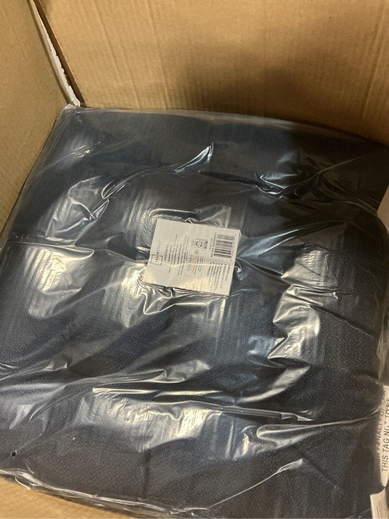 Condition photo showing Good Condition for mainstays textured chair seat pad (chair cushion), navy color, 4-piece set, 15.5" l x 16" w