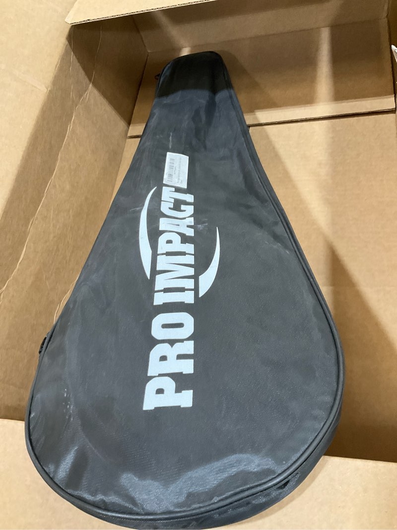 Condition photo showing New/Like New for pro impact badminton racket set - lightweight aluminum head rackets with steel shaft, feather shuttlecocks, durable carrying case - perfect for outdoor games, adults, kids, and family fun set of 2 rackets & 3 feather shuttleocks