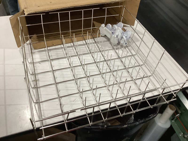 Condition photo showing New/Like New for upgraded w10311986 w10380384 dishwasher lower dishrack for whirlpool kenmore dishwasher rack replacement parts,304 stainless steel w10311986 w11158802 whirlpool dishwasher rack with wheel bottom rack