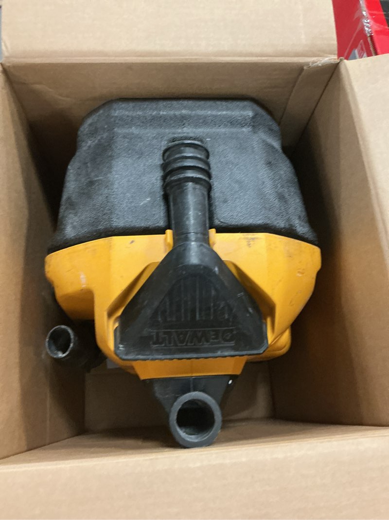 Condition photo showing As Is for dewalt 20v max cordless shop vac, wet dry vacuum cleaner, portable 2 gallon wet dry vac, strong suction shop vacuum with hepa filter, tool only (dcv580h)