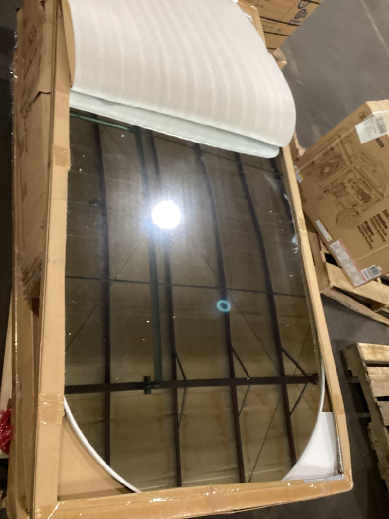 Condition photo showing Good Condition for Large 76"x34" Arched Full Length Mirror White Floor &Standing for Bedroom&Living Room&Wall Mounted Mirror Full Body Mirrors Hanging or Leaning. White 76"L x 34"W