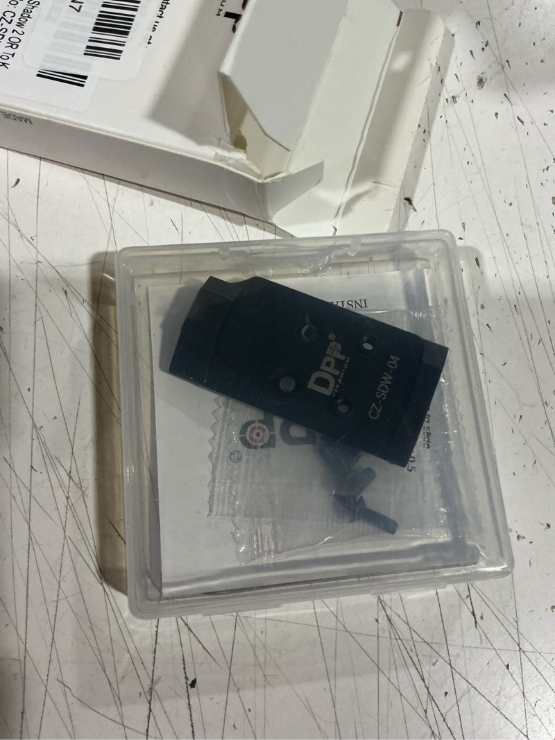 Condition photo showing Good Condition for dpp titanium adapter plate compatible with cz shadow 2 optic ready and holosun 407k/507k/eps carry/eps/romeozero ——cz-sdw-04