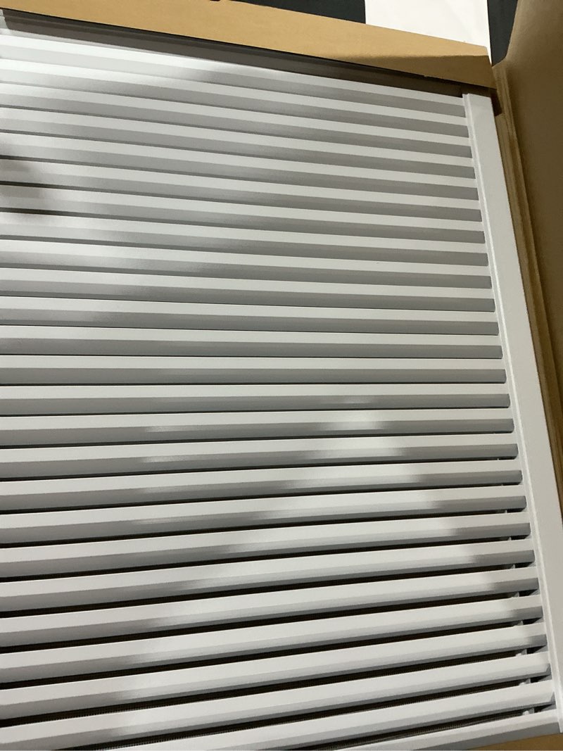 Condition photo showing Good Condition for 18" X 24" Aluminum Gable Vent with Screen, Stylish Louvered Vents for Effective Attic and Shed Ventilation, Perfect for Houses, Attics, and Exterior Walls [ Vent Opening: 16" x 22" ] 16" x 22" Vent Opening White