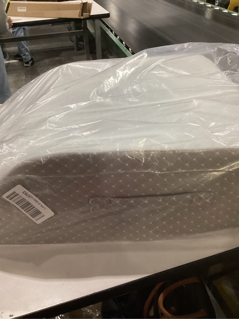 Condition photo showing Good Condition for Leg Pillow Elevation Blood Circulation, Leg Wedge for Elevation for Swelling, Leg Elevating Pillow for After Surgery, Memory Foam Foot Knee Pillow for Back Sleeping 23.6×16.8×8 Inch White/Grey 23.6*16.8*8 Inch White/Grey