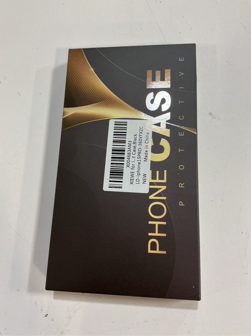 Condition photo showing New/Like New for XIEWE for iPhone 15 Pro Case 6.1 Inches 360°Rotatable Magnetic Ring Invisible Stand,[Compatible with Mag-Safe] Military Shockproof Frosted Translucent Case,Black Black iPhone 15 Pro