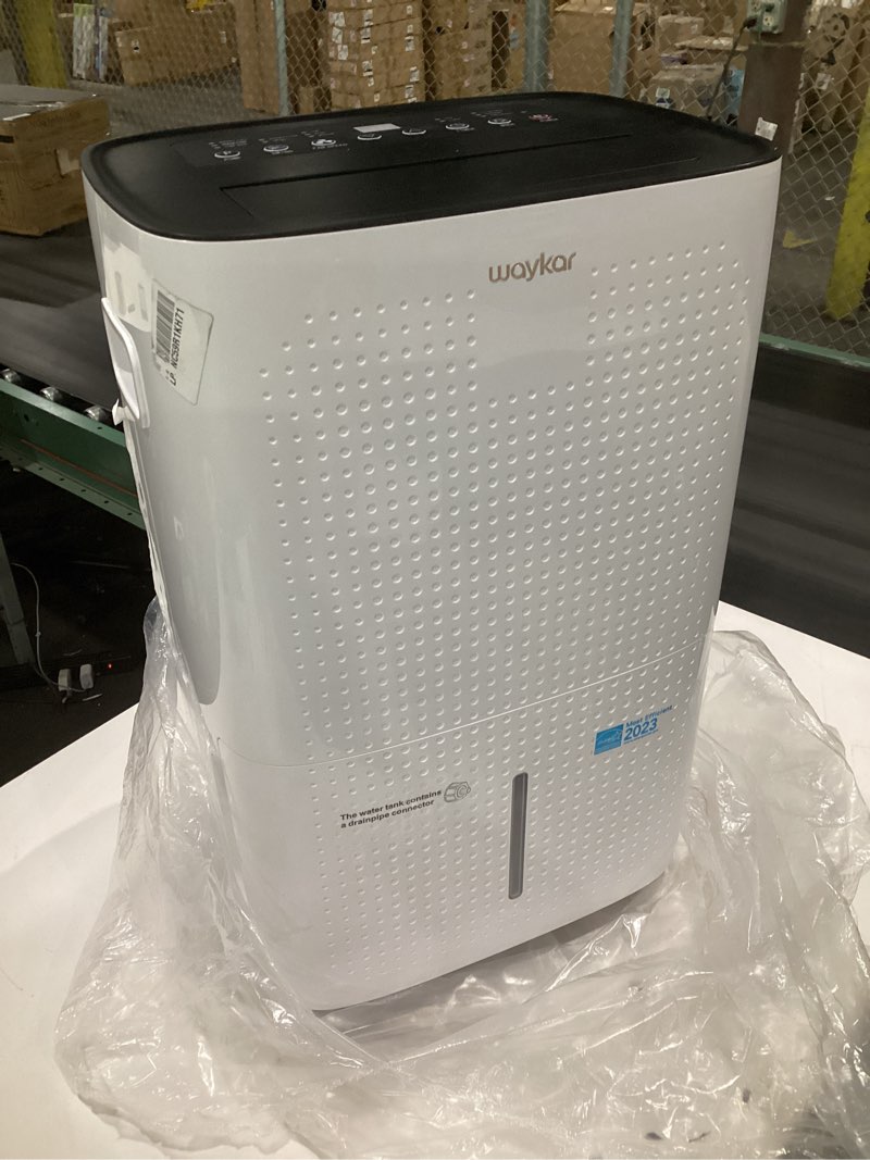 Condition photo showing Good Condition for (used)waykar 150 pints 7,000 sq. ft energy star dehumidifier with pump for commercial and industrial large room, basement, home, storage, warehouse with drain hose and water tank 150 pints with pump 7000 sq. ft
