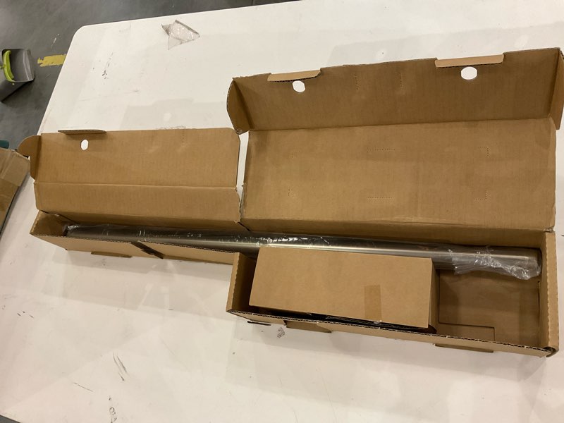 Ivilon Drapery Window Curtain Rod - Knob Design, 1 Inch Rod, 28 to 48 Inch. Satin Nickel