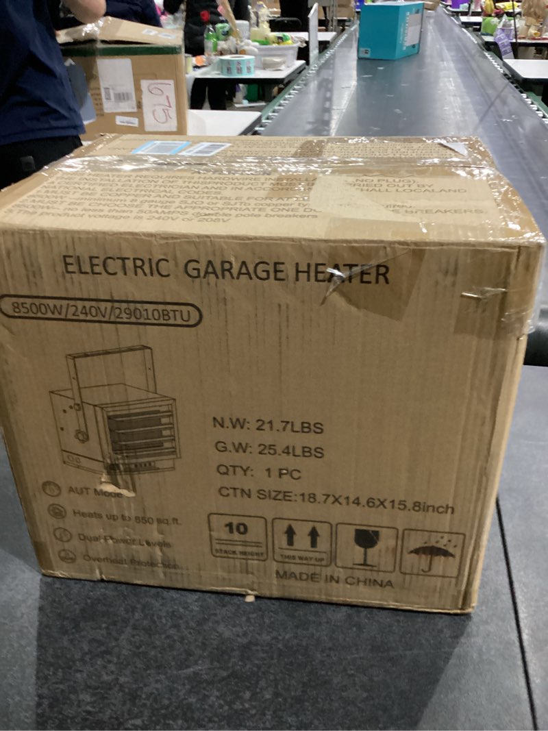 Condition photo showing New/Like New for CTSC 4800W Garage Heater Electric, 240V/30Amps Plug - Fan-Forced Thermostat Control Electric Garage Heaters, with Remote Control, 10-Hour Timer, ETL Compliant,DOESN'T work with a standard home outlet 4,800W with Remote Control