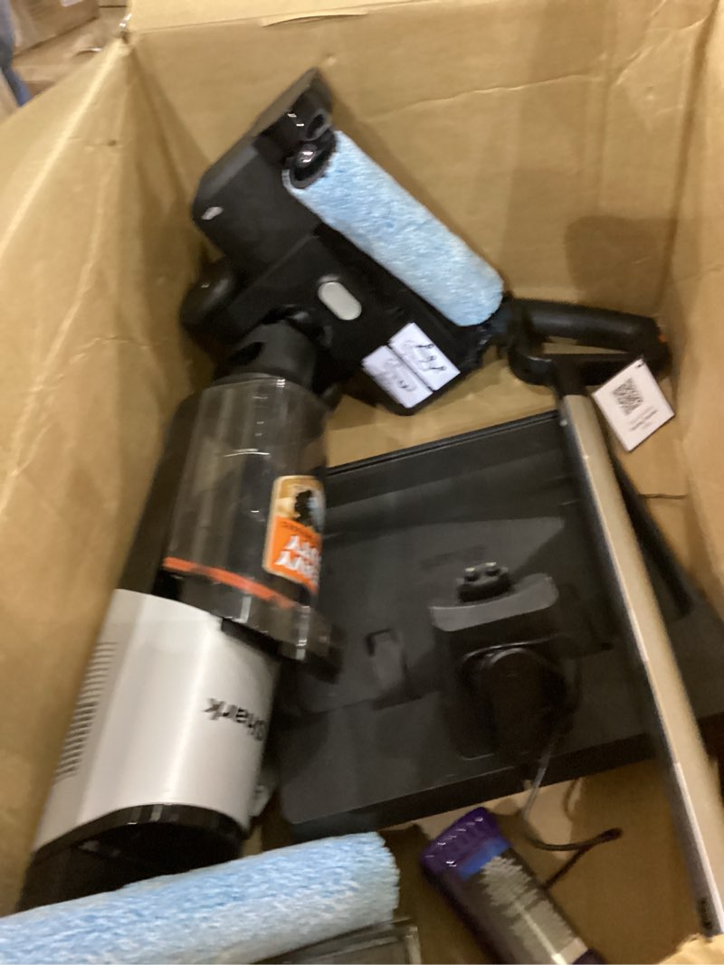 Condition photo showing As Is for Shark | Wet Dry Vacuum Cleaner | Vacuum and Mop Combo | HydroVac MessMaster | 3-in-1 Self-Cleaning + Powerful Suction | 2 Brushrolls & 2 Solutions Included | Hardwood Floor & Area Rug Cleaner | AW261 Cordless w/ Premium