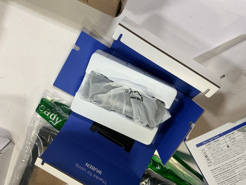 Condition photo showing New/Like New for WUBEN X4 EDC Rechargeable Flashlight with RGB Light, 1500 Lumens Mini Flashlight with Tactical Switch and Magnetic, IP68 Portable Pocket Clip USB C Flash Light for Camping, Checking, Emergencies Black