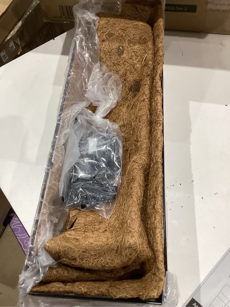 Condition photo showing As Is for  touch the image to zoom in                   2 pcs garden coconut planter liner - preformed window box natural trough coco coir mats (36 inch) brand