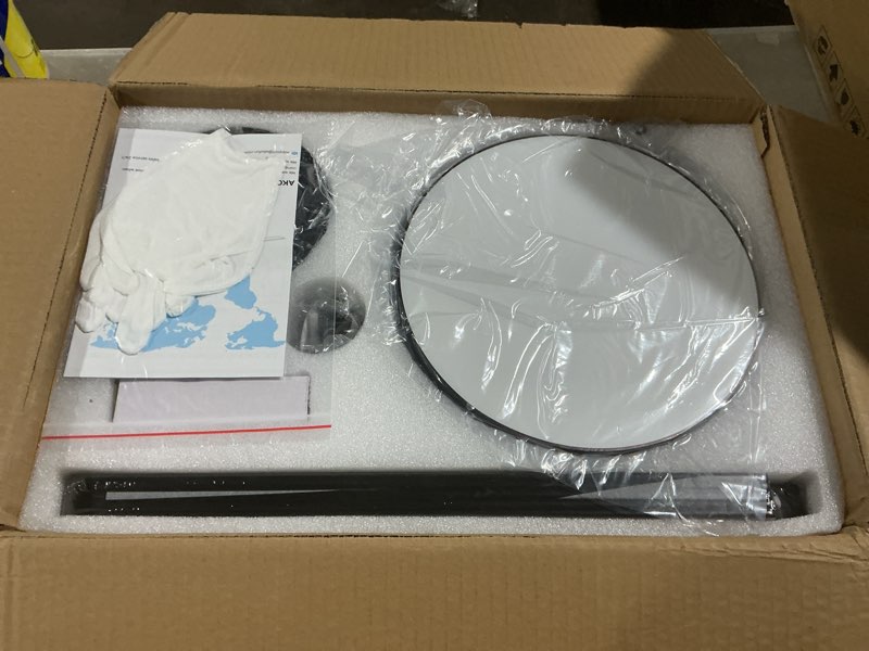 Condition photo showing Good Condition for akofun ceiling fans with lights and remote, 44" low profile ceiling fan with light, app, 6 speed, dimmable, dc motor, quiet, timer, flush mount modern led ceiling fan for bedroom living room, black black 44 inch