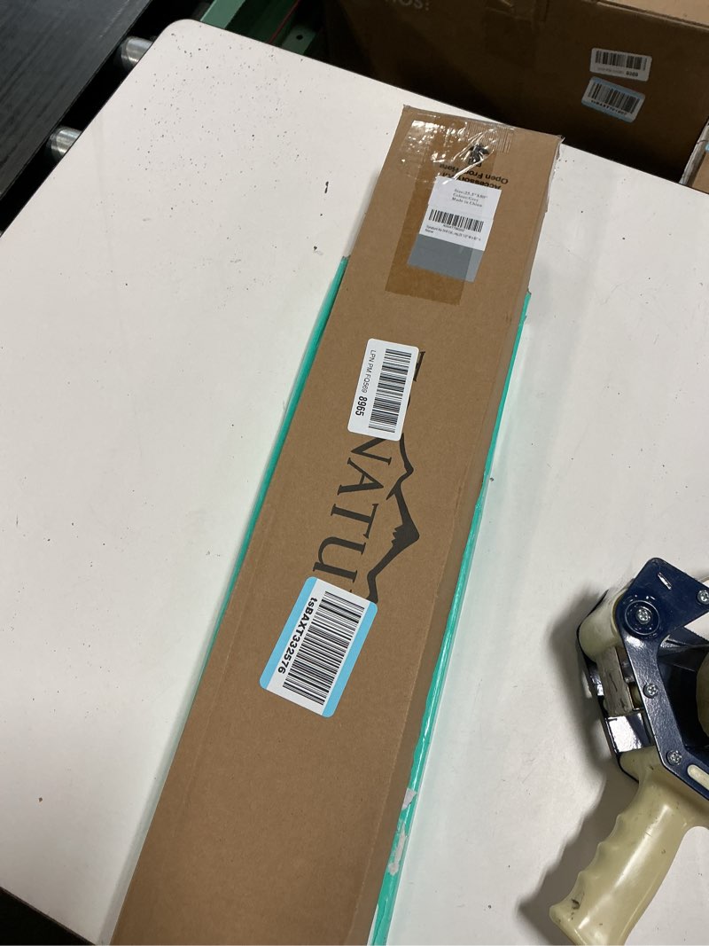 Condition photo showing New/Like New for No Drill Cellular Shades for Indoor Windows, Thermal Insulating & Noise Reducing Honeycomb Blinds, Free Stop Cordless Blackout Shades, Grey,25 1/2" W x 80" H 25 1/2"W x 80"H Grey(blackout)