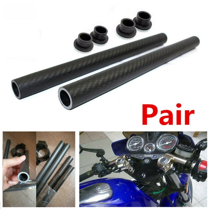 Pair 7/8" Clip On Handlebars 22mm Handlebar Replacement Handle Bar Grips Tube