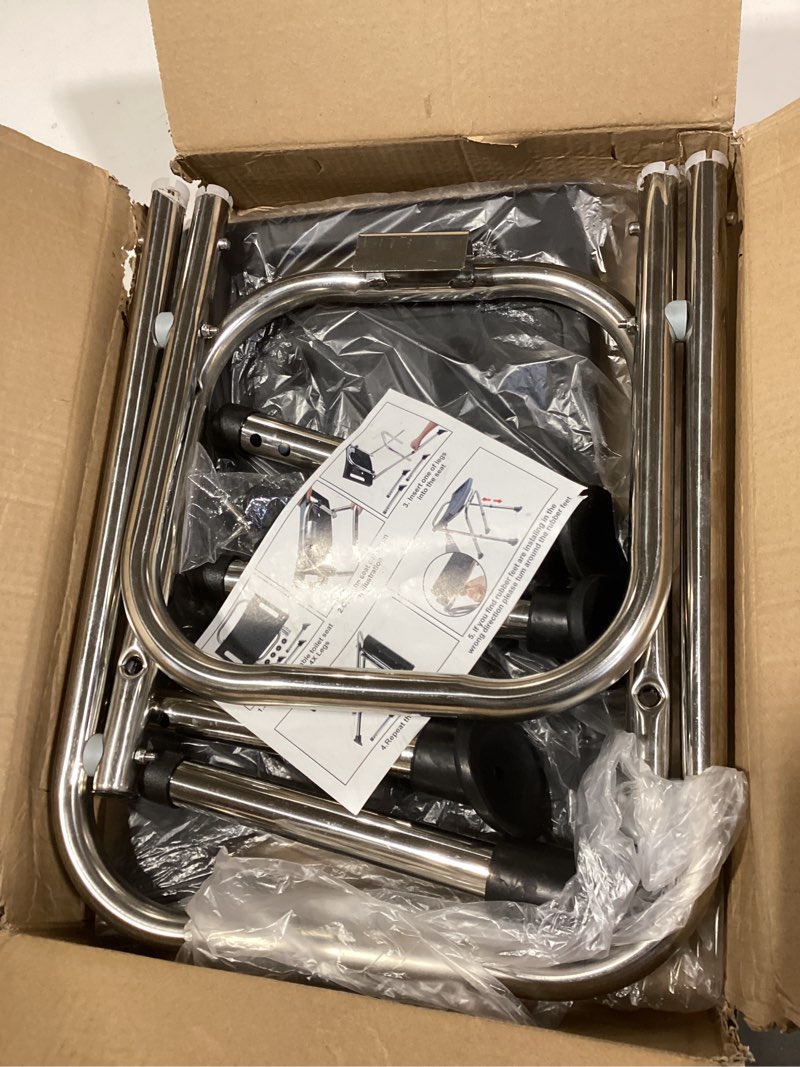 Condition photo showing Good Condition for Folding Shower Chair Seat,Height Adjustable Shower Chair Seat,Stainless Eligible Shower Chair for Inside Shower,400lbs Portable Travel Shower Stool,Safety Anti-Slip Bath Chair for Seniors(Black)