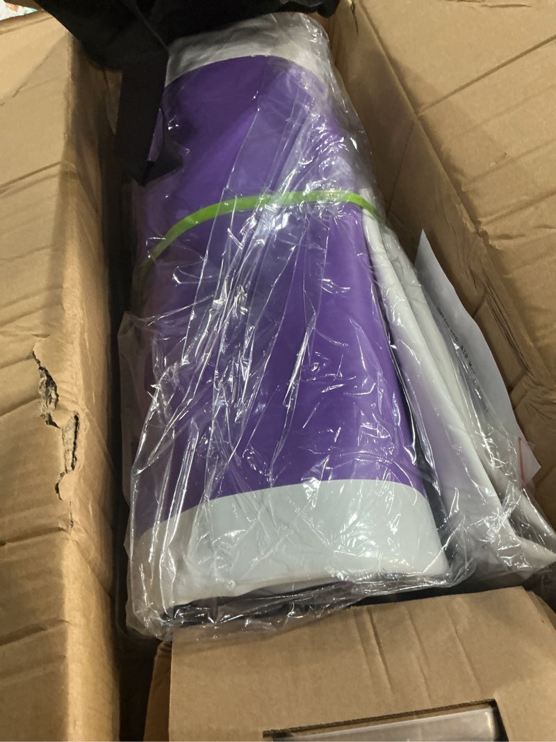 Condition photo showing New/Like New for Gymnastics Air Roller Air Barrel, Inflatable Tumble Roller Mat, Back Somersault Backbend Trainer for Yoga Training Cheerleading Home Use Purple/Pink 10ft*3.3ft*4in(3*1*0.1m)